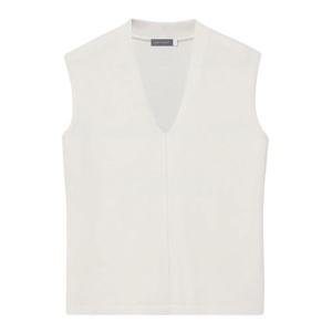 Mint Velvet Cream Wool Blend Sleeveless Knit Top